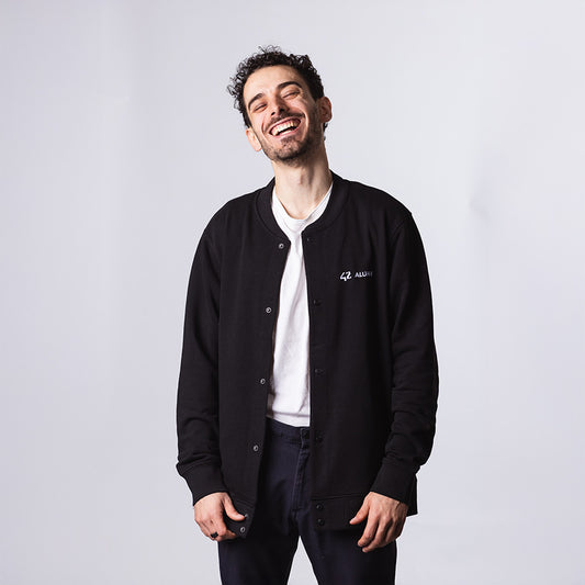 Bomber sweatshirt jacket